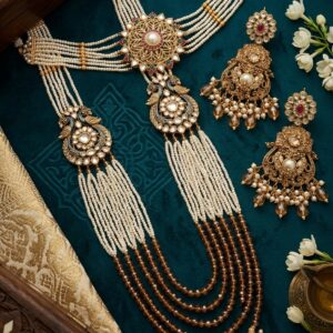 Pearl Mala with jhumka