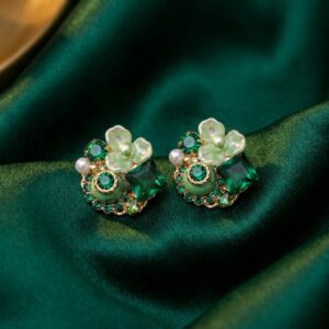 Partty-Wear-Green-Earrings